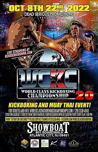 Dead Serious MMA Promotions Presents: World Class Kickboxing Championship 20 at The Showboat Hotel poster